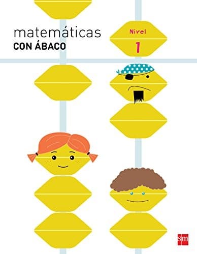 Tapa de Matemáticas con ábaco. 1 Primaria
