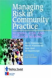 Tapa de Managing Risk in Community Practice