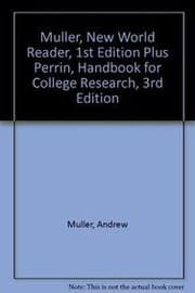 Tapa de Muller, New World Reader, 1st Edition Plus Perrin, Handbook For College Research