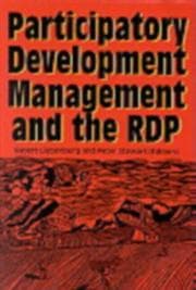 Tapa de Participatory development management and the RDP