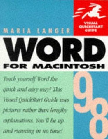 Tapa de Word 98 for Macintosh