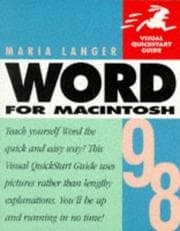 Tapa de Word 98 for Macintosh