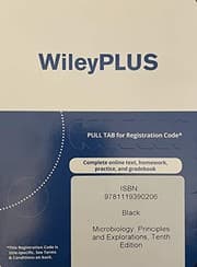 Tapa de Microbiology, WileyPLUS Card