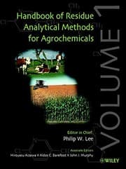 Tapa de Handbook of Residue Analytical Methods for Agrochemicals