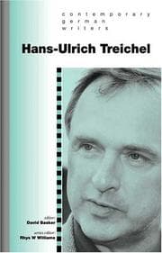 Tapa de Hans Ulrich Treichel (CYMRU-Contemporary German Writers)