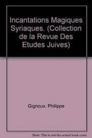 Tapa de Incantations magiques syriaques