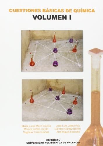 Tapa de CUESTIONES BÁSICAS DE QUÍMICA. VOLUMEN I