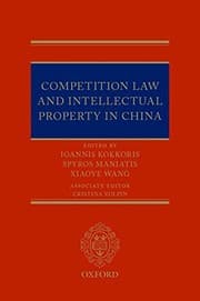 Tapa de Competition Law and Intellectual Property in China