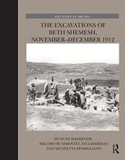 Tapa de Excavations of Beth Shemesh, November-December 1912