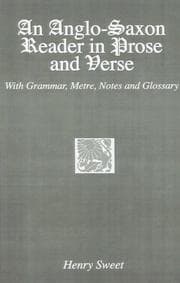 Tapa de An Anglo-Saxon reader in prose and verse