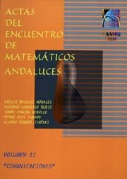Tapa de Actas del Encuentro de matemáticos andaluces : Vólumen II