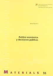 Tapa de Poltica econmica y decisiones públicas