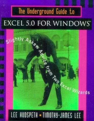 Tapa de The underground guide to Excel 5.0 for windows