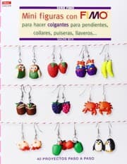 Tapa de Mini Figuras con Fimo para hacer colgantes para pendientes, collares, pulseras, llaveros