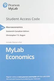 Tapa de MyLab Economics with Pearson EText -- Standalone Access Card -- for Macroeconomics, Sixteenth Canadian Edition