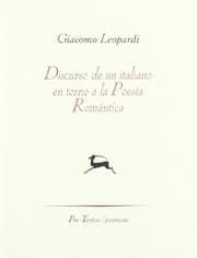 Tapa de Discurso de un italiano en torno a la poesía romántica