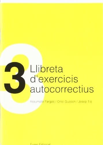 Tapa de Llibreta d'exercicis autocorrectius 3