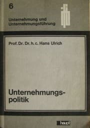 Tapa de Unternehmungspolitik