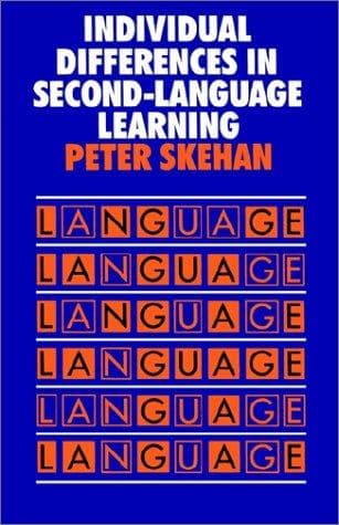 Tapa de Individual Differences in Second-Language Learning