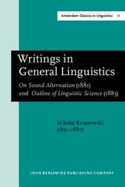 Tapa de Writings in general linguistics