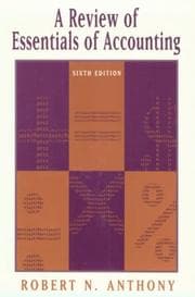 Tapa de A review of Essentials of accounting, 6th ed. [by] Robert N. Anthony