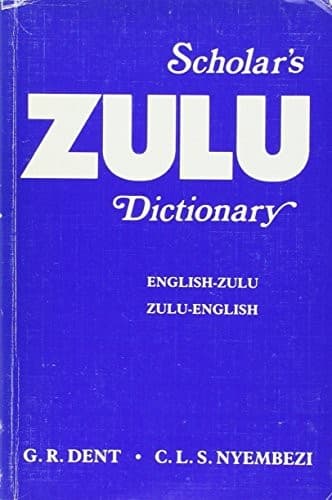 Tapa de Scholar's Zulu dictionary