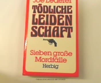 Tapa de Tödliche Leidenschaft
