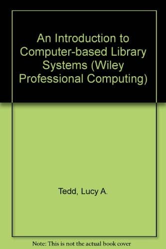 Tapa de An introduction to computer-based library systems