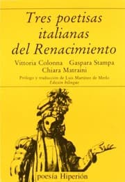 Tapa de Tres poetisas italianas Renacimiento