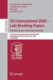 Tapa de HCI International 2020 - Late Breaking Papers : Universal Access and Inclusive Design