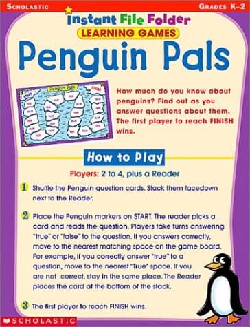 Tapa de Penguin Pals (Instant File-Folder Games, Grades K-2)