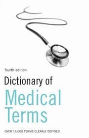 Tapa de Dictionary of medical terms