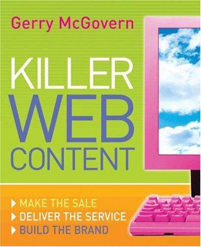 Tapa de Killer Web Content