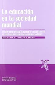 Tapa de La educacion en la sociedad mundial