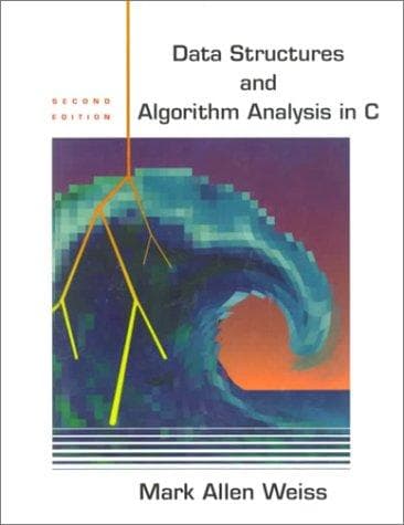 Tapa de Data structures and algorithm analysis in C