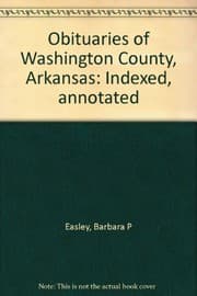 Tapa de Obituaries of Washington County, Arkansas