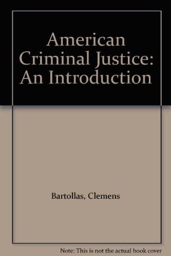 Tapa de American criminal justice