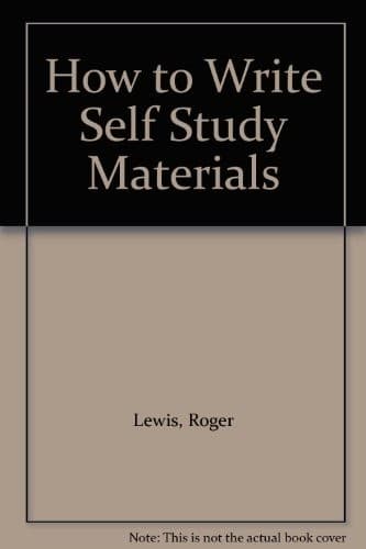 Tapa de How To Write Self-Study Materials