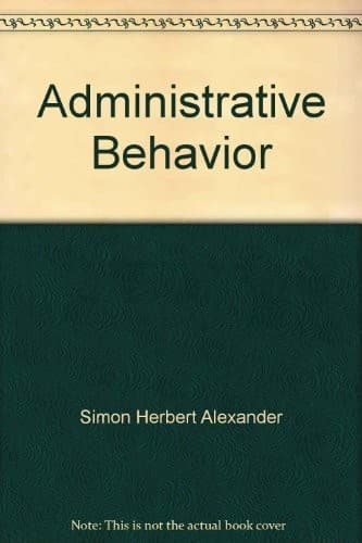 Tapa de Administrative Behavior