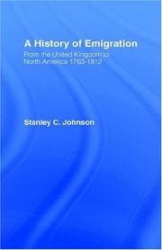 Tapa de Emigration from the United Kingdom to North America, 1763-1912