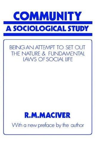 Tapa de Community, a sociological study