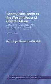 Tapa de Twenty-nine Years in the West Indies and Central Africa