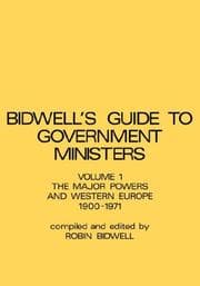 Tapa de Guide to Government Ministers