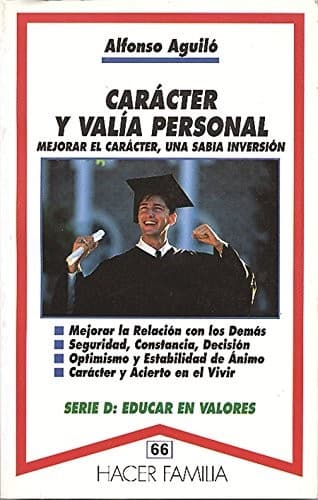 Tapa de Carácter y valía personal