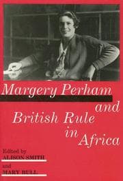 Tapa de Margery Perham and British Rule in Africa