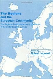 Tapa de The Regions and the European Community