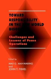 Tapa de Toward Responsibility in the New World Disorder