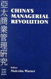 Tapa de China's Managerial Revolution (Studies in Asia Pacific Business)