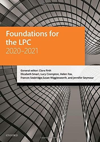 Tapa de Foundations for the LPC 2020-2021