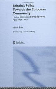 Tapa de British Policy Towards the European Community
